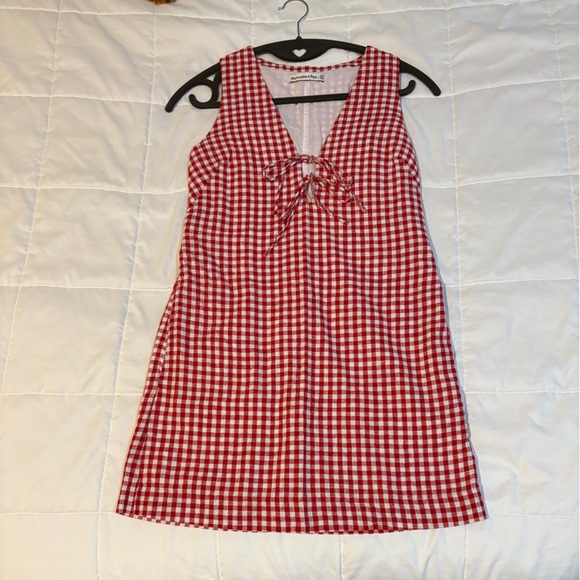 Abercrombie Linen-Blend Tie Front Mini Dress - Picture 4 of 7